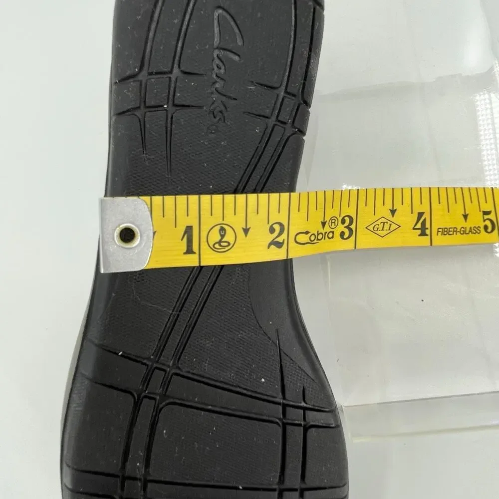 Clark’s Women’s‎ Suttyn Walk Wedge Slip-On Shoes, Black, Sz. 7M Comfort Office